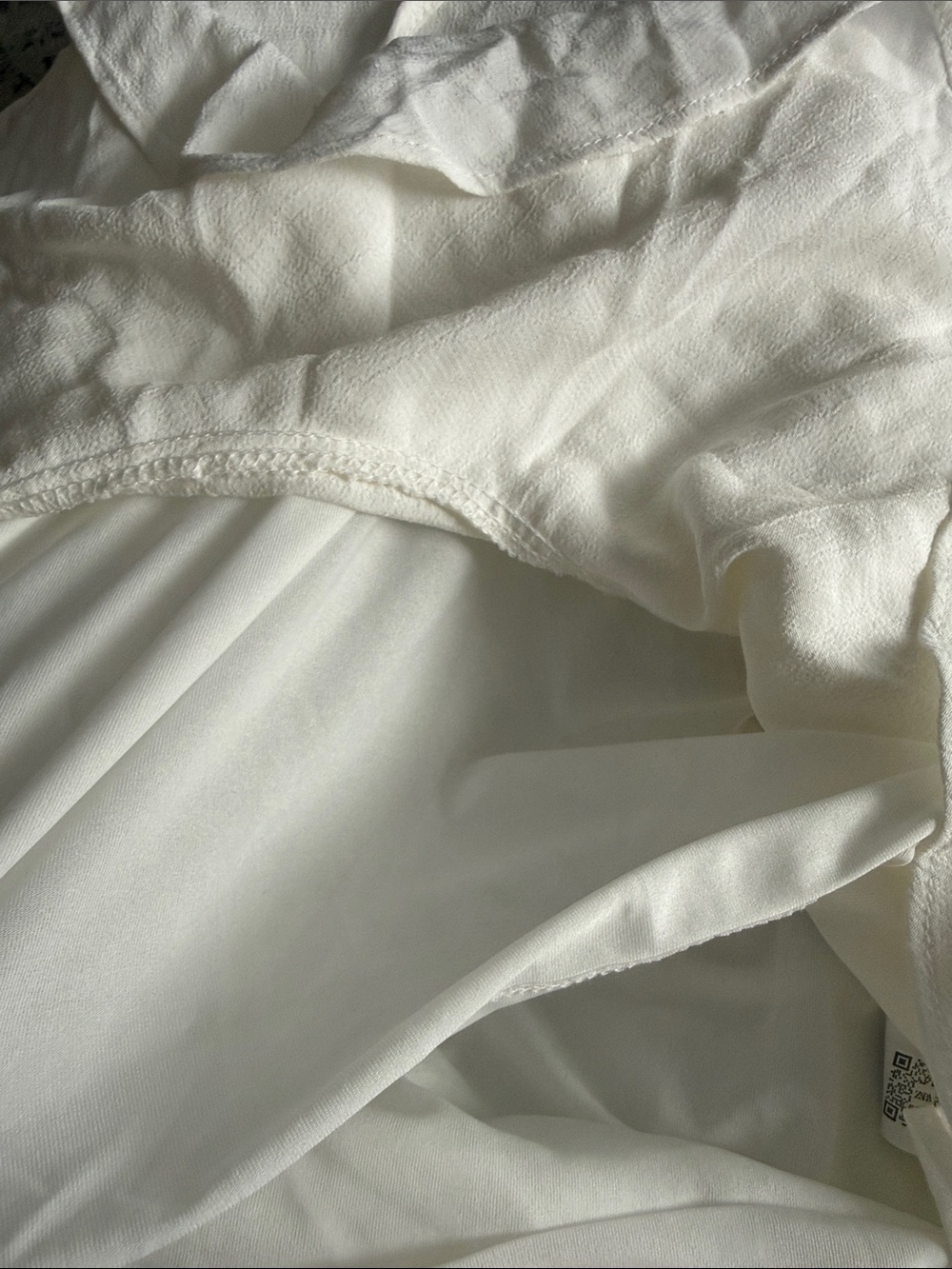 Zara Cream Ruffle Mini Dress - Picture 5 of 6